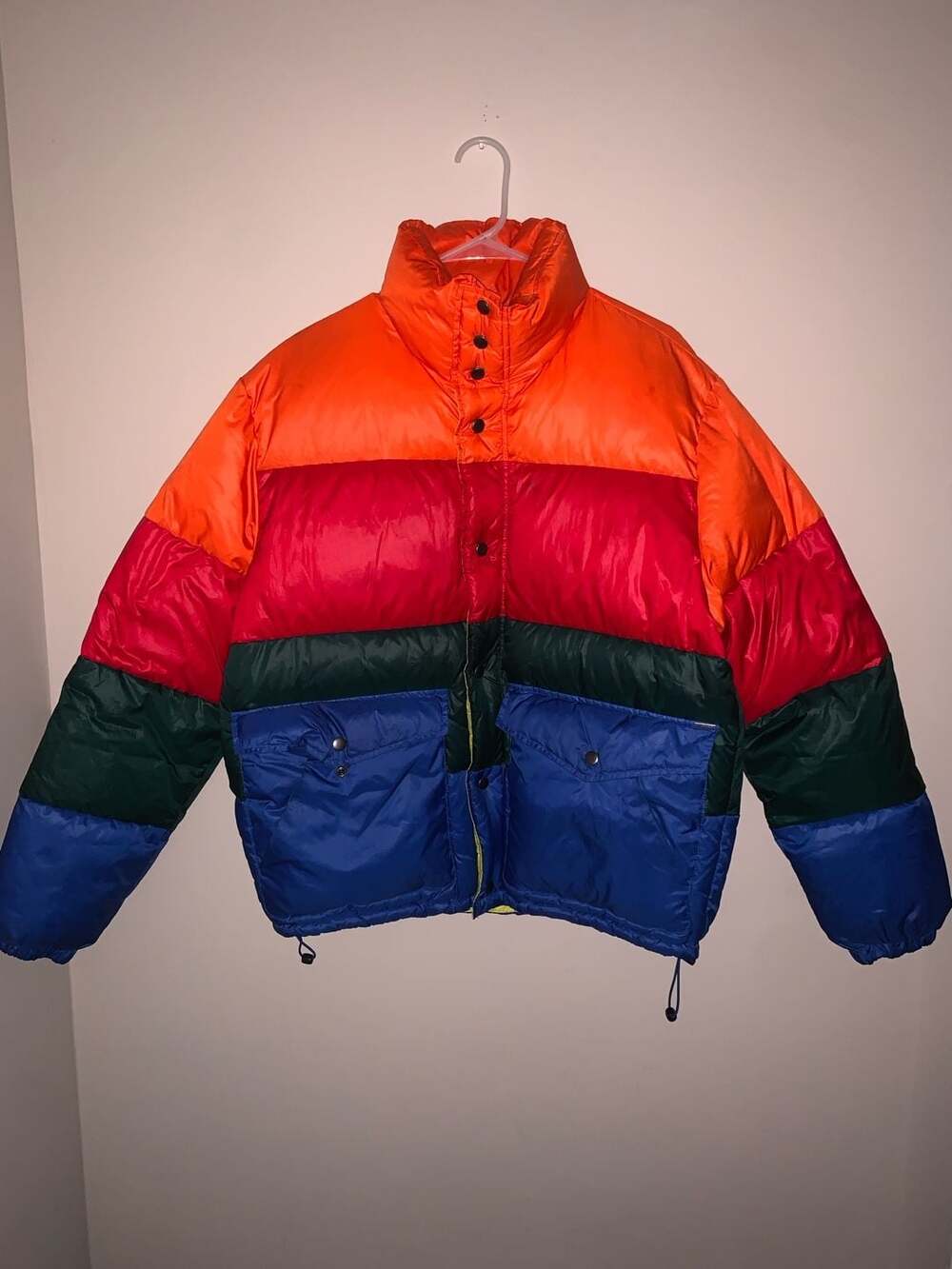 Diesel Y2K Vintage Colorblock Multi-Color Puffer Jacket